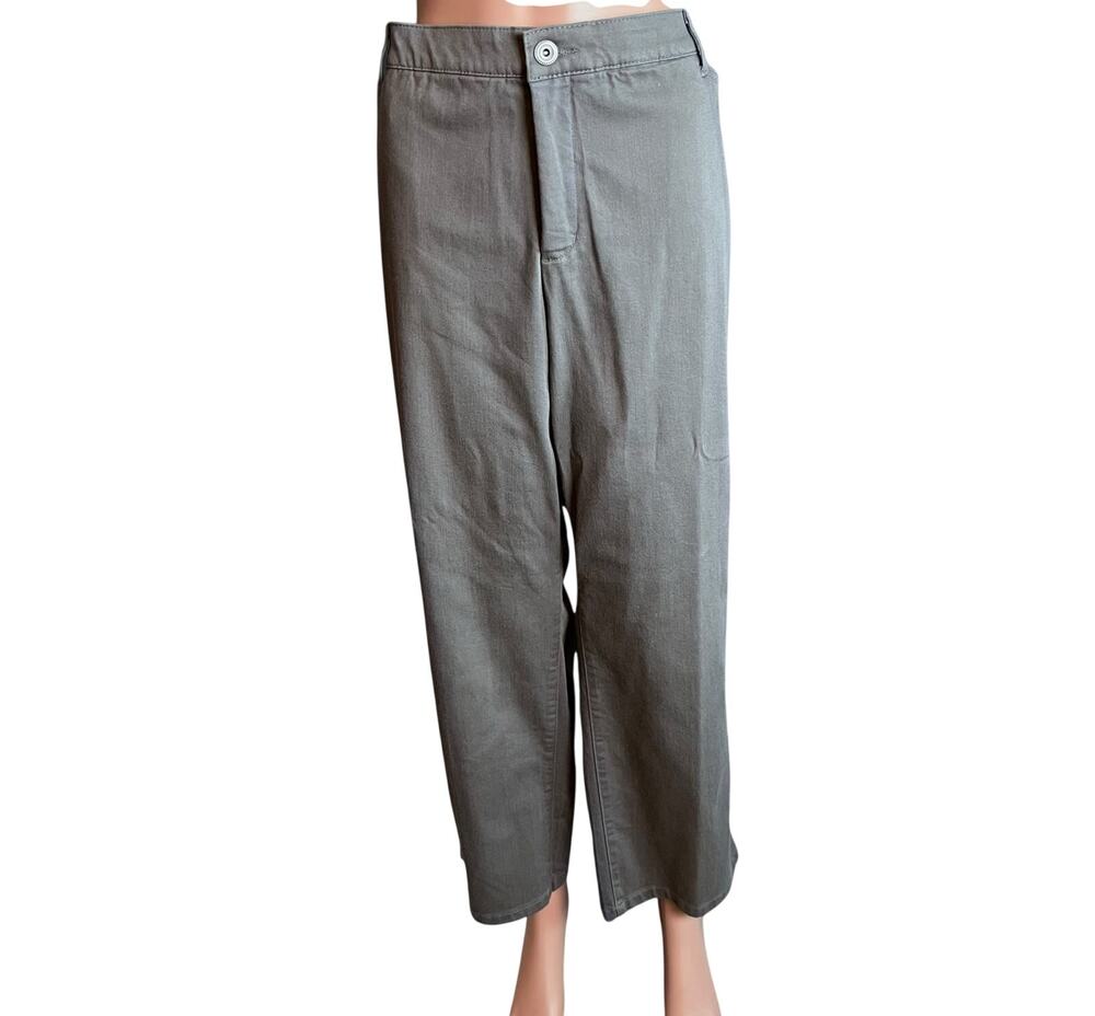 C.J. Banks Slimming Chino Pants 24WP New With Tags! Gray Casual Outdoor Office